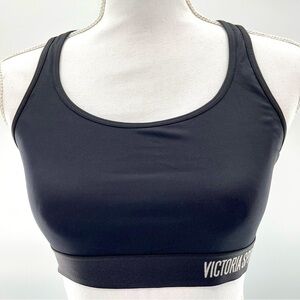 Victoria Secret Sport Black Racer Back Sports Bra Size Medium